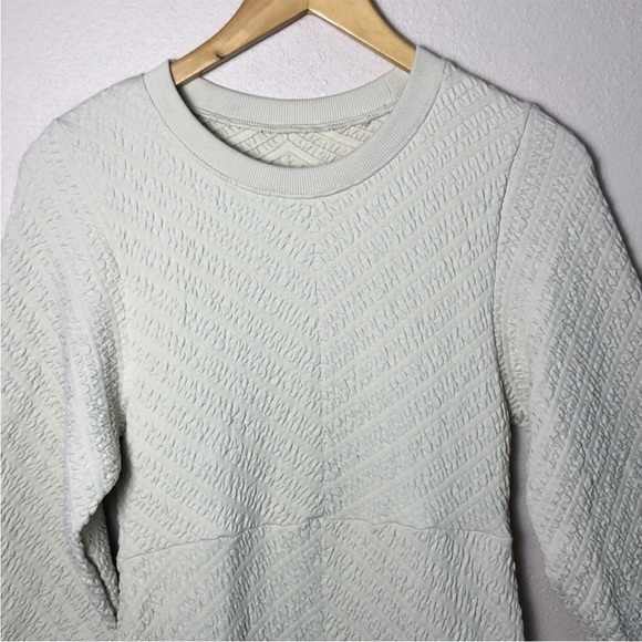 New FREE PEOPLE Gabby Seamless Long Sleeve Midi Dress Wet Plaster Quilted M/L - Picture 12 of 15